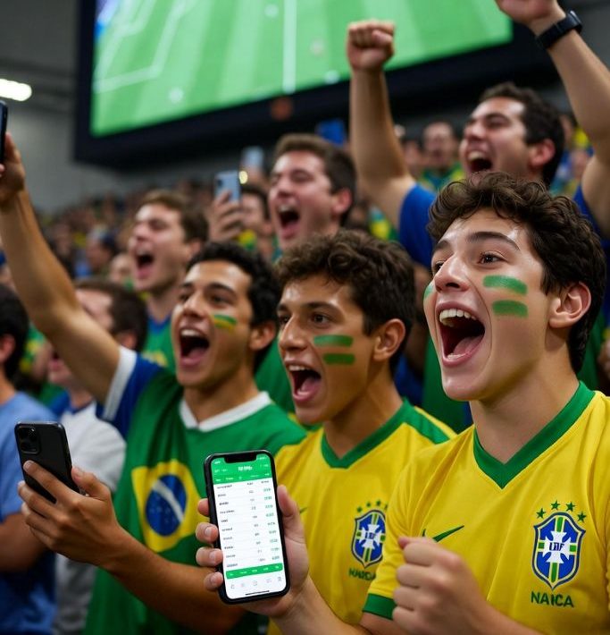 Brazilian sports fans using smartphones to place online bets